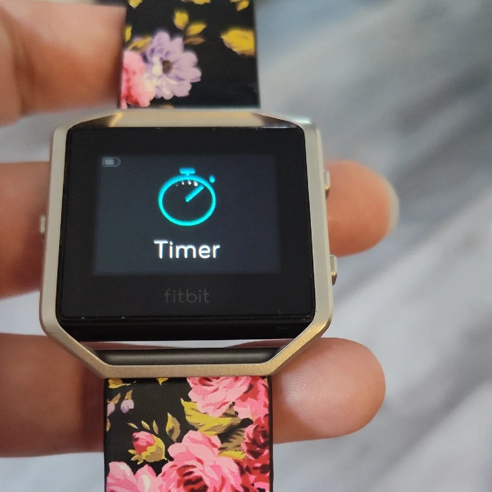 Fitbit Smartwatch with Floral Band